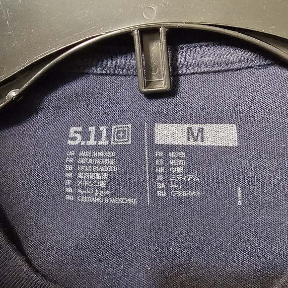 5.11 Tactical Americana Flag Graphic T-Shirt - Navy Blue - Size Medium - Picture 3 of 3